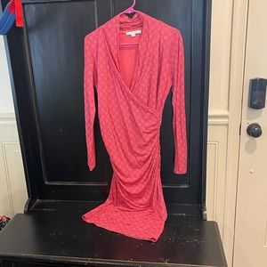 Boden pink and black dress, excellent condition, sz6